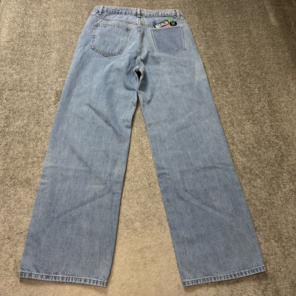 U by Kotex Maximalism Denim Jeans Embroidered Clear Pocket Promotional Size 34 - Picture 8 of 11